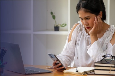 Woman on the phone